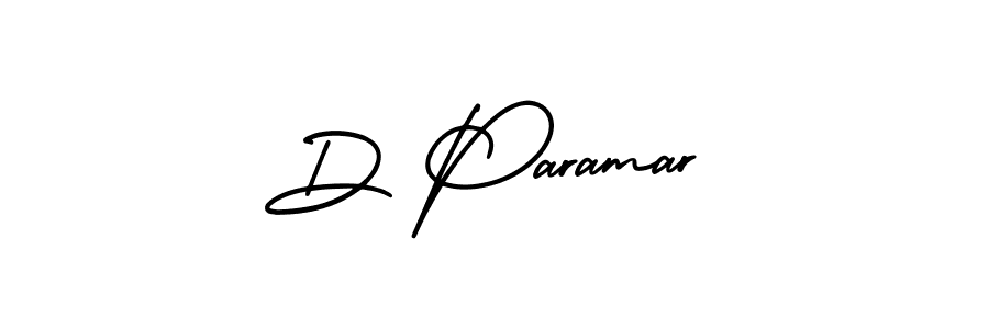 How to make D Paramar signature? AmerikaSignatureDemo-Regular is a professional autograph style. Create handwritten signature for D Paramar name. D Paramar signature style 3 images and pictures png