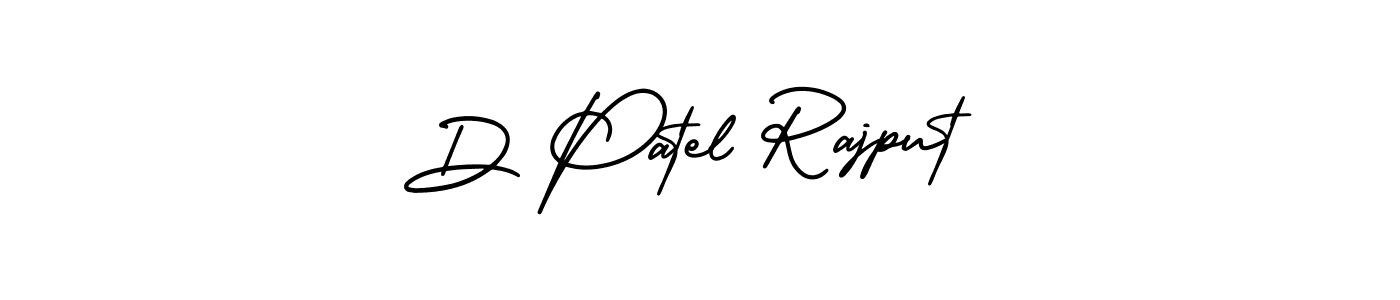 AmerikaSignatureDemo-Regular is a professional signature style that is perfect for those who want to add a touch of class to their signature. It is also a great choice for those who want to make their signature more unique. Get D Patel Rajput name to fancy signature for free. D Patel Rajput signature style 3 images and pictures png