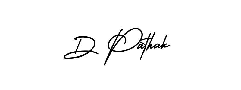 Create a beautiful signature design for name D Pathak. With this signature (AmerikaSignatureDemo-Regular) fonts, you can make a handwritten signature for free. D Pathak signature style 3 images and pictures png