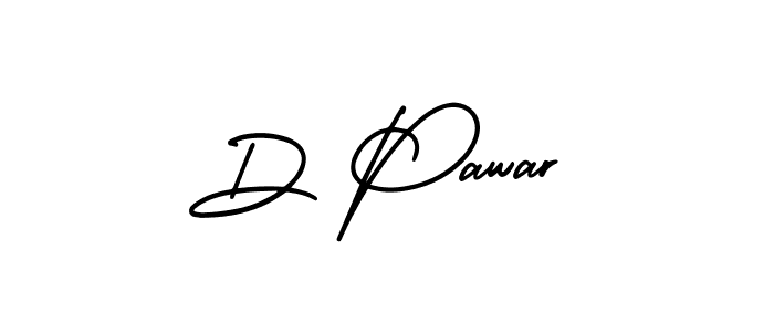 Use a signature maker to create a handwritten signature online. With this signature software, you can design (AmerikaSignatureDemo-Regular) your own signature for name D Pawar. D Pawar signature style 3 images and pictures png