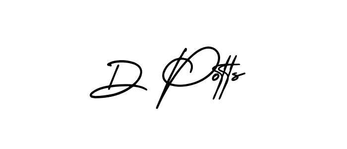 Create a beautiful signature design for name D Potts. With this signature (AmerikaSignatureDemo-Regular) fonts, you can make a handwritten signature for free. D Potts signature style 3 images and pictures png