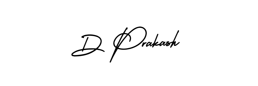 Design your own signature with our free online signature maker. With this signature software, you can create a handwritten (AmerikaSignatureDemo-Regular) signature for name D Prakash. D Prakash signature style 3 images and pictures png