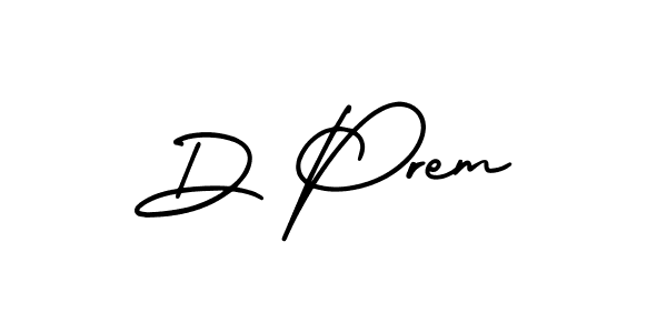 You should practise on your own different ways (AmerikaSignatureDemo-Regular) to write your name (D Prem) in signature. don't let someone else do it for you. D Prem signature style 3 images and pictures png