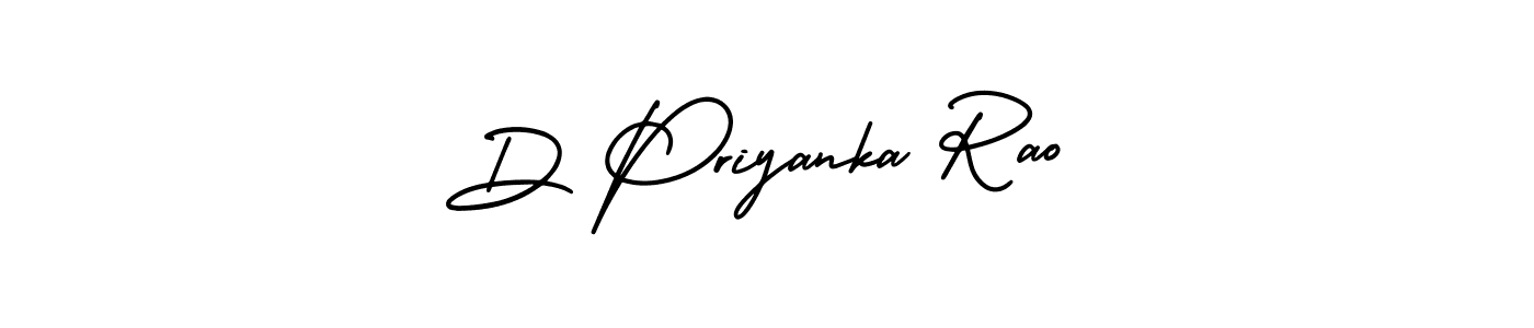 Create a beautiful signature design for name D Priyanka Rao. With this signature (AmerikaSignatureDemo-Regular) fonts, you can make a handwritten signature for free. D Priyanka Rao signature style 3 images and pictures png