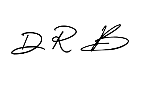 D R B stylish signature style. Best Handwritten Sign (AmerikaSignatureDemo-Regular) for my name. Handwritten Signature Collection Ideas for my name D R B. D R B signature style 3 images and pictures png