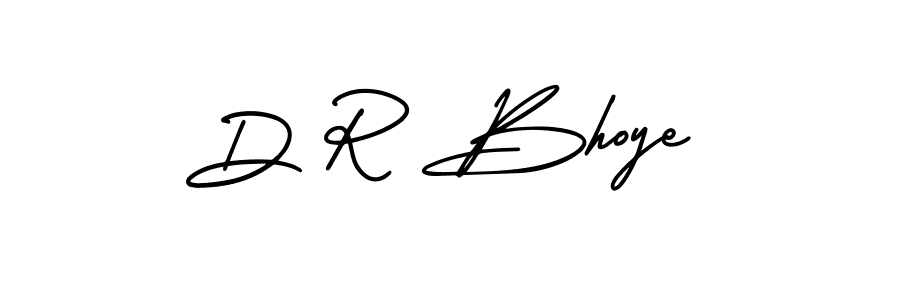 AmerikaSignatureDemo-Regular is a professional signature style that is perfect for those who want to add a touch of class to their signature. It is also a great choice for those who want to make their signature more unique. Get D R Bhoye name to fancy signature for free. D R Bhoye signature style 3 images and pictures png