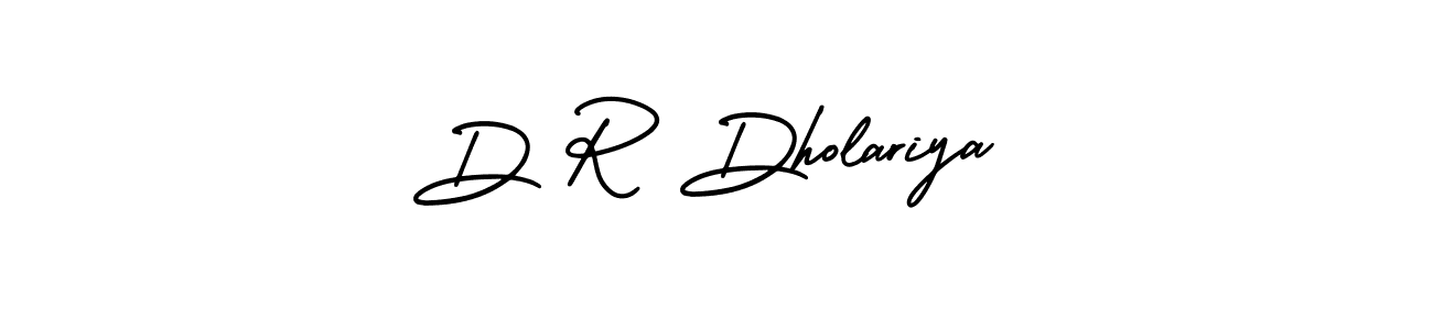 Design your own signature with our free online signature maker. With this signature software, you can create a handwritten (AmerikaSignatureDemo-Regular) signature for name D R Dholariya. D R Dholariya signature style 3 images and pictures png