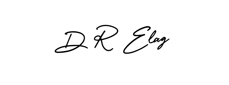 It looks lik you need a new signature style for name D R Elag. Design unique handwritten (AmerikaSignatureDemo-Regular) signature with our free signature maker in just a few clicks. D R Elag signature style 3 images and pictures png