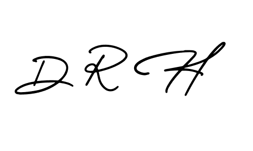 Also we have D R H name is the best signature style. Create professional handwritten signature collection using AmerikaSignatureDemo-Regular autograph style. D R H signature style 3 images and pictures png