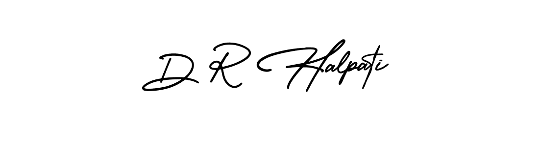if you are searching for the best signature style for your name D R Halpati. so please give up your signature search. here we have designed multiple signature styles  using AmerikaSignatureDemo-Regular. D R Halpati signature style 3 images and pictures png