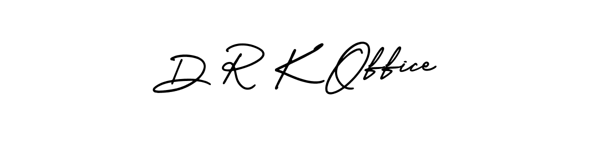 D R K Office stylish signature style. Best Handwritten Sign (AmerikaSignatureDemo-Regular) for my name. Handwritten Signature Collection Ideas for my name D R K Office. D R K Office signature style 3 images and pictures png