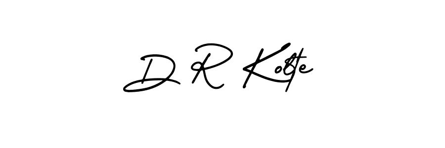 Make a beautiful signature design for name D R Kolte. Use this online signature maker to create a handwritten signature for free. D R Kolte signature style 3 images and pictures png