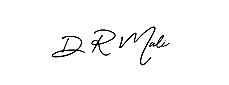 Create a beautiful signature design for name D R Mali. With this signature (AmerikaSignatureDemo-Regular) fonts, you can make a handwritten signature for free. D R Mali signature style 3 images and pictures png