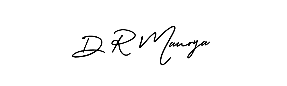 Make a beautiful signature design for name D R Maurya. With this signature (AmerikaSignatureDemo-Regular) style, you can create a handwritten signature for free. D R Maurya signature style 3 images and pictures png