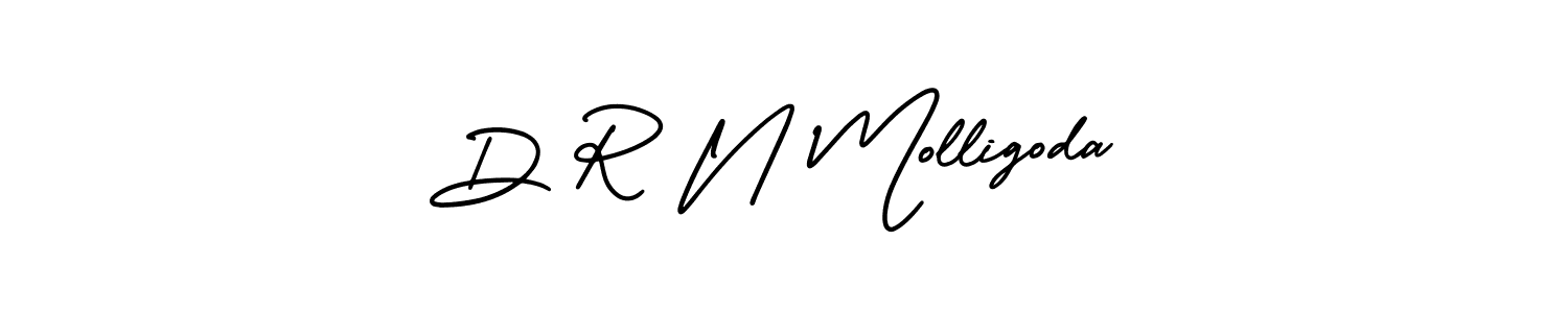 How to Draw D R N Molligoda signature style? AmerikaSignatureDemo-Regular is a latest design signature styles for name D R N Molligoda. D R N Molligoda signature style 3 images and pictures png