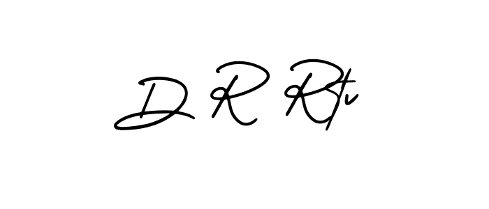 Use a signature maker to create a handwritten signature online. With this signature software, you can design (AmerikaSignatureDemo-Regular) your own signature for name D R Rtv. D R Rtv signature style 3 images and pictures png