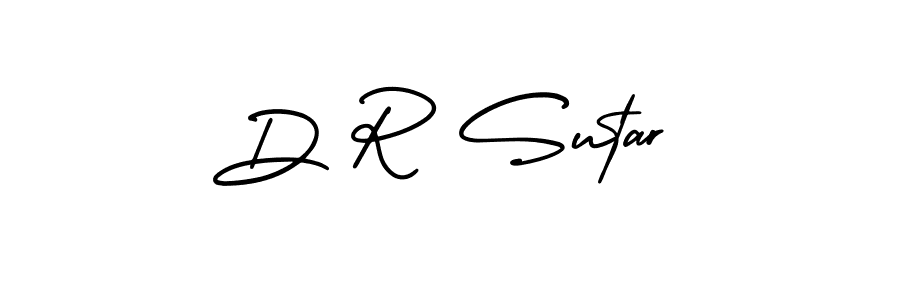if you are searching for the best signature style for your name D R Sutar. so please give up your signature search. here we have designed multiple signature styles  using AmerikaSignatureDemo-Regular. D R Sutar signature style 3 images and pictures png