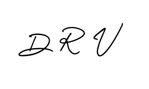 D R V stylish signature style. Best Handwritten Sign (AmerikaSignatureDemo-Regular) for my name. Handwritten Signature Collection Ideas for my name D R V. D R V signature style 3 images and pictures png