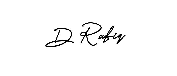 Check out images of Autograph of D Rafiq name. Actor D Rafiq Signature Style. AmerikaSignatureDemo-Regular is a professional sign style online. D Rafiq signature style 3 images and pictures png