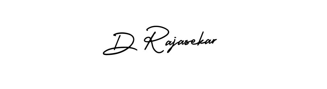 The best way (AmerikaSignatureDemo-Regular) to make a short signature is to pick only two or three words in your name. The name D Rajasekar include a total of six letters. For converting this name. D Rajasekar signature style 3 images and pictures png