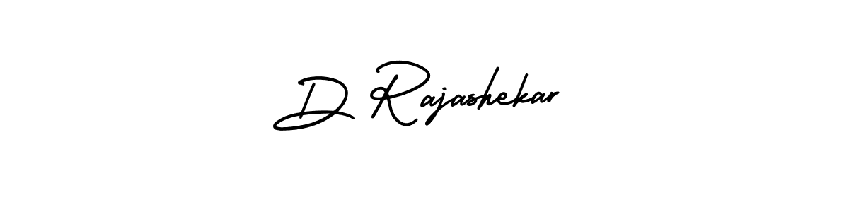 How to make D Rajashekar name signature. Use AmerikaSignatureDemo-Regular style for creating short signs online. This is the latest handwritten sign. D Rajashekar signature style 3 images and pictures png