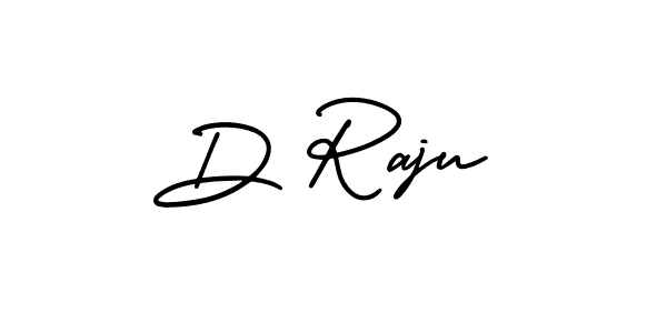 Design your own signature with our free online signature maker. With this signature software, you can create a handwritten (AmerikaSignatureDemo-Regular) signature for name D Raju. D Raju signature style 3 images and pictures png