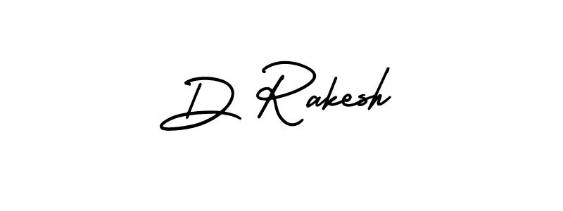 The best way (AmerikaSignatureDemo-Regular) to make a short signature is to pick only two or three words in your name. The name D Rakesh include a total of six letters. For converting this name. D Rakesh signature style 3 images and pictures png