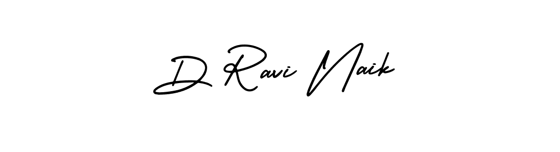 Create a beautiful signature design for name D Ravi Naik. With this signature (AmerikaSignatureDemo-Regular) fonts, you can make a handwritten signature for free. D Ravi Naik signature style 3 images and pictures png