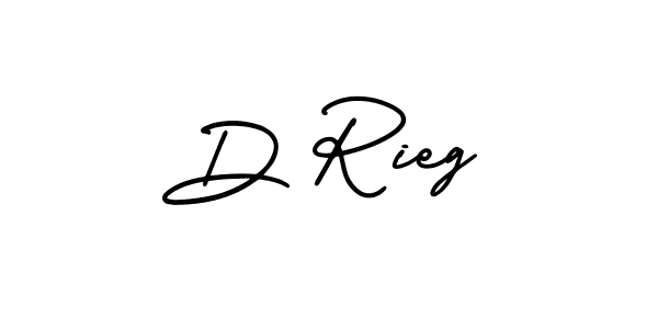 Create a beautiful signature design for name D Rieg. With this signature (AmerikaSignatureDemo-Regular) fonts, you can make a handwritten signature for free. D Rieg signature style 3 images and pictures png