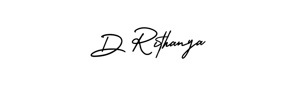 if you are searching for the best signature style for your name D Rithanya. so please give up your signature search. here we have designed multiple signature styles  using AmerikaSignatureDemo-Regular. D Rithanya signature style 3 images and pictures png