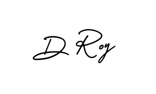 Use a signature maker to create a handwritten signature online. With this signature software, you can design (AmerikaSignatureDemo-Regular) your own signature for name D Roy. D Roy signature style 3 images and pictures png