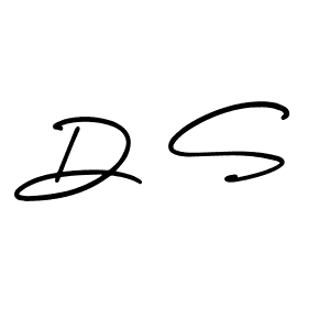 You should practise on your own different ways (AmerikaSignatureDemo-Regular) to write your name (D S) in signature. don't let someone else do it for you. D S signature style 3 images and pictures png