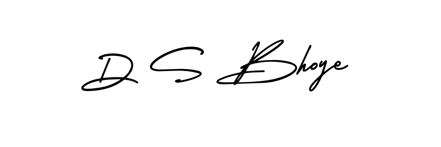 AmerikaSignatureDemo-Regular is a professional signature style that is perfect for those who want to add a touch of class to their signature. It is also a great choice for those who want to make their signature more unique. Get D S Bhoye name to fancy signature for free. D S Bhoye signature style 3 images and pictures png