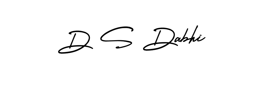 You should practise on your own different ways (AmerikaSignatureDemo-Regular) to write your name (D S Dabhi) in signature. don't let someone else do it for you. D S Dabhi signature style 3 images and pictures png