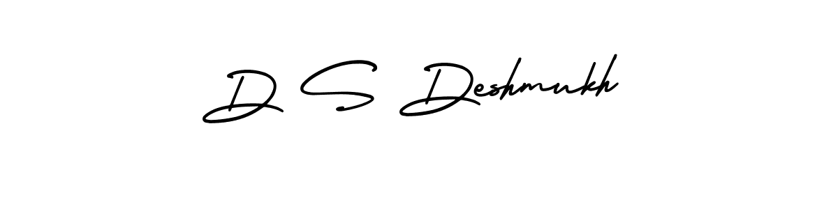 Use a signature maker to create a handwritten signature online. With this signature software, you can design (AmerikaSignatureDemo-Regular) your own signature for name D S Deshmukh. D S Deshmukh signature style 3 images and pictures png