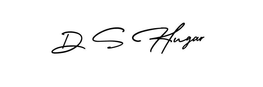 Make a beautiful signature design for name D S Hugar. With this signature (AmerikaSignatureDemo-Regular) style, you can create a handwritten signature for free. D S Hugar signature style 3 images and pictures png