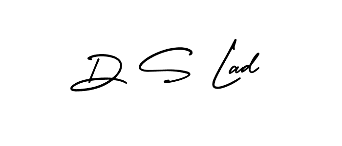 You should practise on your own different ways (AmerikaSignatureDemo-Regular) to write your name (D S Lad) in signature. don't let someone else do it for you. D S Lad signature style 3 images and pictures png