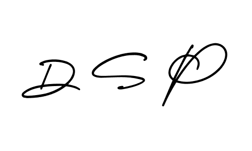 You should practise on your own different ways (AmerikaSignatureDemo-Regular) to write your name (D S P) in signature. don't let someone else do it for you. D S P signature style 3 images and pictures png