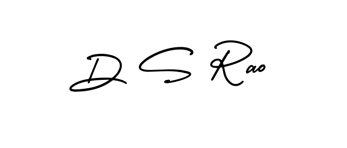Use a signature maker to create a handwritten signature online. With this signature software, you can design (AmerikaSignatureDemo-Regular) your own signature for name D S Rao. D S Rao signature style 3 images and pictures png