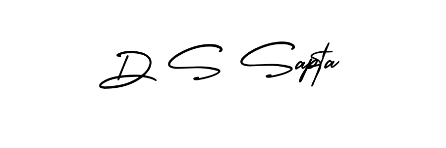 D S Sapta stylish signature style. Best Handwritten Sign (AmerikaSignatureDemo-Regular) for my name. Handwritten Signature Collection Ideas for my name D S Sapta. D S Sapta signature style 3 images and pictures png