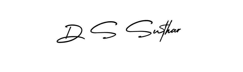 Make a beautiful signature design for name D S Suthar. Use this online signature maker to create a handwritten signature for free. D S Suthar signature style 3 images and pictures png