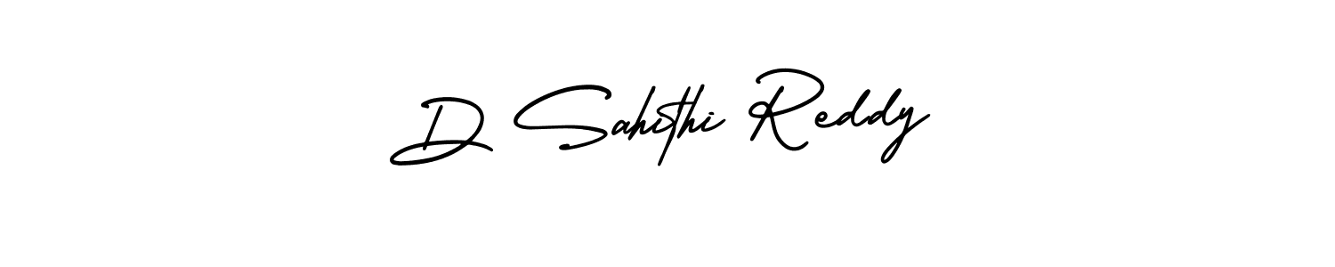 D Sahithi Reddy stylish signature style. Best Handwritten Sign (AmerikaSignatureDemo-Regular) for my name. Handwritten Signature Collection Ideas for my name D Sahithi Reddy. D Sahithi Reddy signature style 3 images and pictures png
