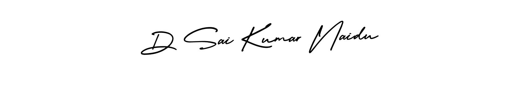 This is the best signature style for the D Sai Kumar Naidu name. Also you like these signature font (AmerikaSignatureDemo-Regular). Mix name signature. D Sai Kumar Naidu signature style 3 images and pictures png