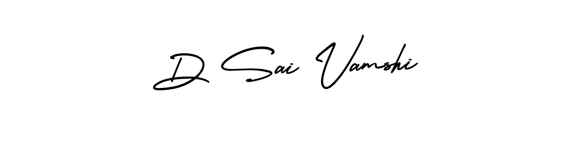 The best way (AmerikaSignatureDemo-Regular) to make a short signature is to pick only two or three words in your name. The name D Sai Vamshi include a total of six letters. For converting this name. D Sai Vamshi signature style 3 images and pictures png