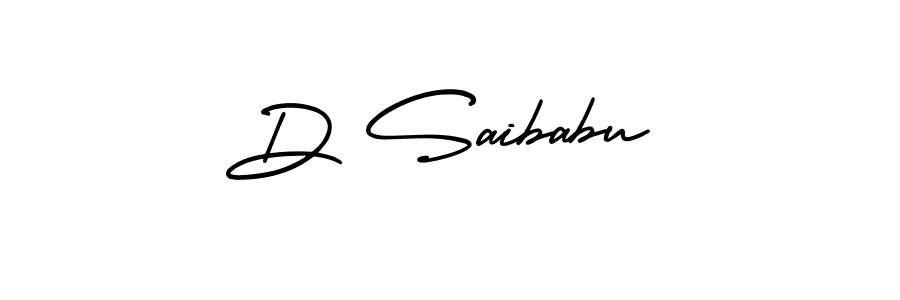 The best way (AmerikaSignatureDemo-Regular) to make a short signature is to pick only two or three words in your name. The name D Saibabu include a total of six letters. For converting this name. D Saibabu signature style 3 images and pictures png