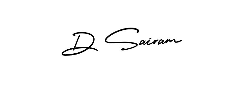 Design your own signature with our free online signature maker. With this signature software, you can create a handwritten (AmerikaSignatureDemo-Regular) signature for name D Sairam. D Sairam signature style 3 images and pictures png