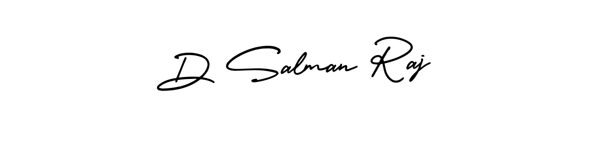if you are searching for the best signature style for your name D Salman Raj. so please give up your signature search. here we have designed multiple signature styles  using AmerikaSignatureDemo-Regular. D Salman Raj signature style 3 images and pictures png
