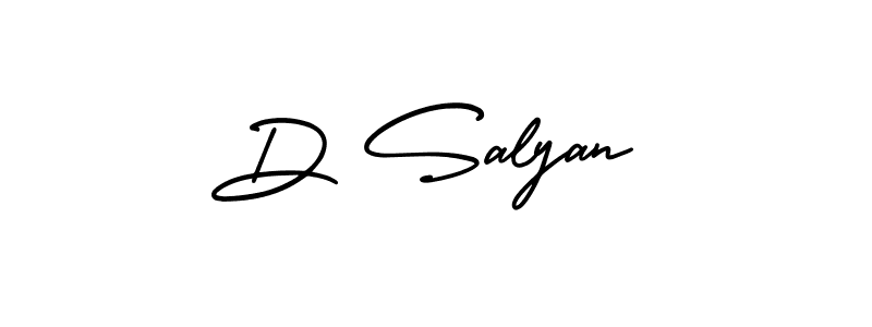 Make a beautiful signature design for name D Salyan. Use this online signature maker to create a handwritten signature for free. D Salyan signature style 3 images and pictures png