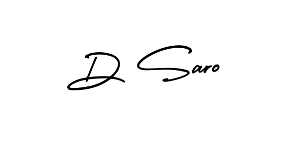 Make a beautiful signature design for name D Saro. With this signature (AmerikaSignatureDemo-Regular) style, you can create a handwritten signature for free. D Saro signature style 3 images and pictures png