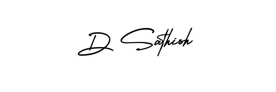 Also we have D Sathish name is the best signature style. Create professional handwritten signature collection using AmerikaSignatureDemo-Regular autograph style. D Sathish signature style 3 images and pictures png